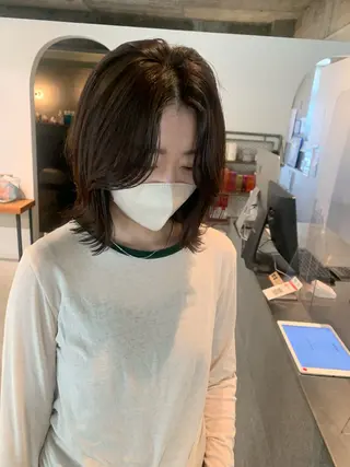 ミディアム 🐰桃山台/髪質改善 山亀のヘアスタイル