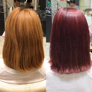 ショート ミディアム セミロング カラー Re:ta KANZOのヘアスタイル