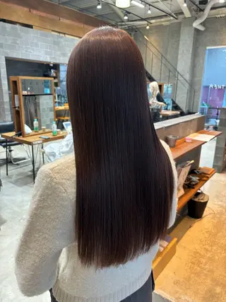 ロング カラー パーマ ヘアアレンジ 押切 響　のヘアスタイル