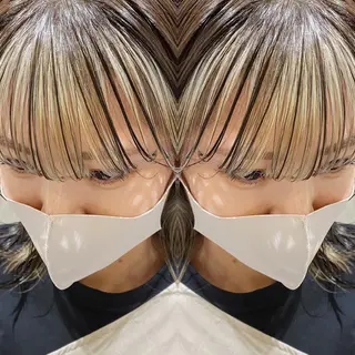 セミロング カラー ヘアアレンジ 竹内啓太 ボブのヘアスタイル