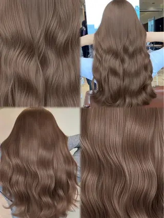 ロング カラー 顔まわりの神様✨ 透明感カラー藤嶋秀幸のヘアスタイル