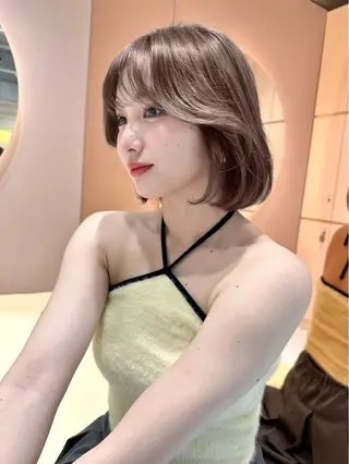 ショート ブリーチなしW🎀 髪質改善/はのんのヘアスタイル