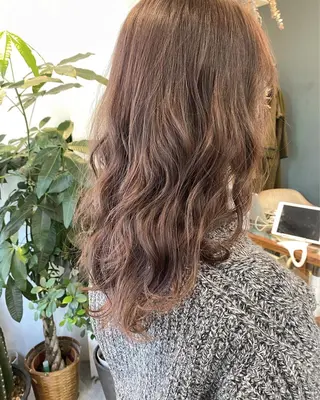 セミロング カラー パーマ OVER→三軒茶屋 /縮毛矯正・髪質改善のヘアスタイル