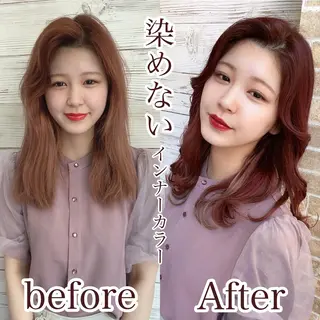 セミロング カラー ヘアアレンジ LAVENDIA Azabu所属・LAVENDIA 初音のヘアスタイル