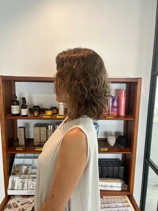 ミディアム カラー ヘアアレンジ 🎀suzuna 透明感colorのヘアスタイル