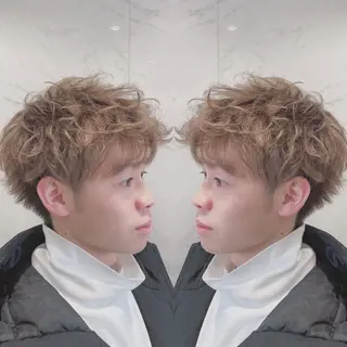 ショート カラー メンズ cecil hair所属・重政 和樹のヘアスタイル