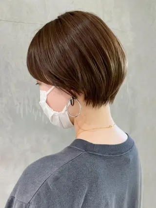 カラー ショート パーマ ヘアアレンジ ITbyALBUM 八王子店のヘアスタイル