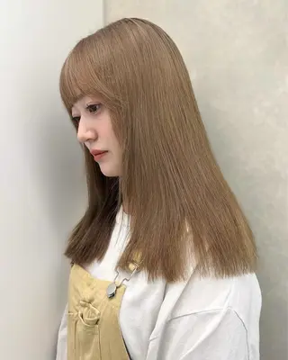 ロング カラー 🎀韓国レイヤー特化 🎀ベージュ/ミクのヘアスタイル