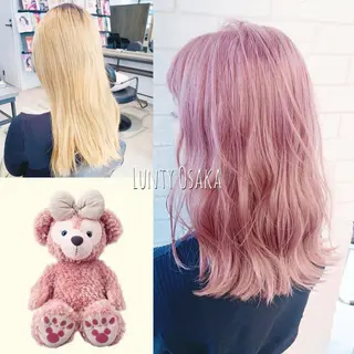 セミロング カラー enn. bleach by t.a.g所属・枚方/樟葉駅 ３分 enn. AKIRAのヘアスタイル