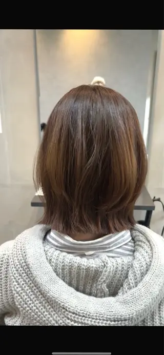 ショート カラー ヘアアレンジ 似合わせ/透明感 カラー/豊中/かこのヘアスタイル