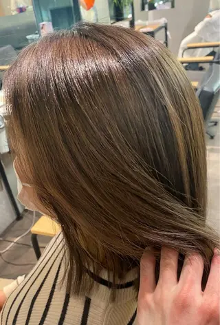 ミディアム カラー お洒落カジュアル🍃 まなとのヘアスタイル