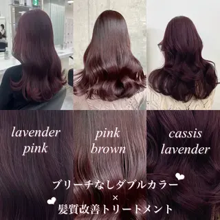 ロング カラー 🎀暖色/ラベンダー /paru🤍のヘアスタイル