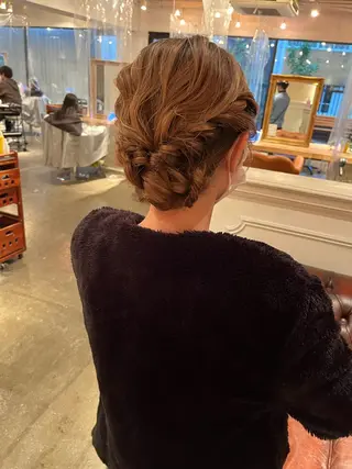 ヘアアレンジ 銀座🤍ボブ/ ミディアム/佐野夢美のヘアスタイル