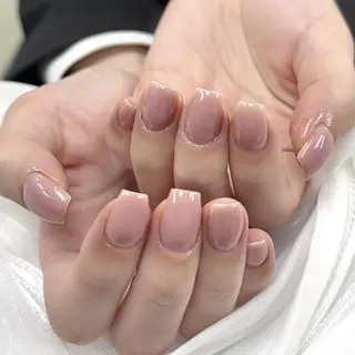 ネイル 🍑長さだし ワンホン💅モモコのネイルデザイン