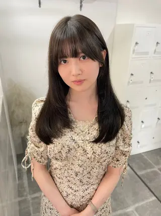 セミロング 尚弥/顔まわりの神様 レイヤー/韓国風のヘアスタイル