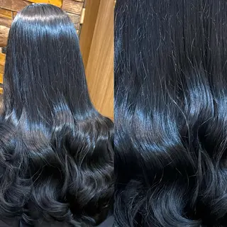 ロング カラー 👑髪質改善wカラー /ハイトーン/アユカのヘアスタイル