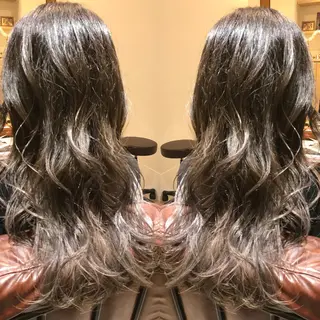 ロング カラー シールエクステ⭐️ オオミタクヤのヘアスタイル