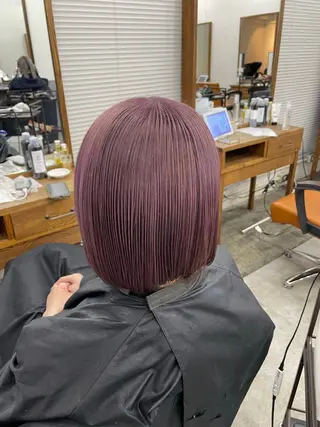 ミディアム 🎀韓国系ハイトーン カラーYoko🎀のヘアスタイル