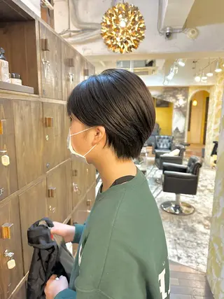 ショート カラー ショート/ボブ /髪質改善/内山翔太のヘアスタイル