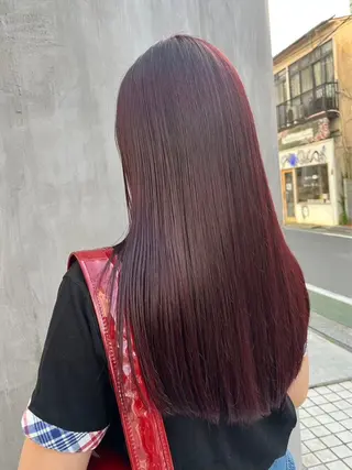 セミロング レイヤーパーマ 竹之内竜矢のヘアスタイル