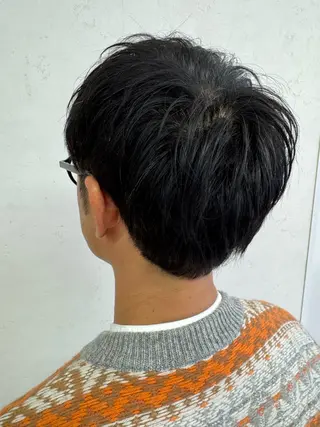 ショート メンズ パーマ/ハイトーン /吉田眞のヘアスタイル