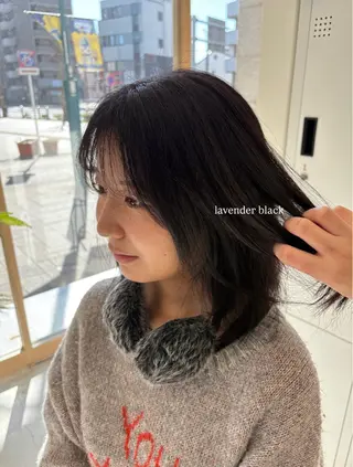 ミディアム 深田 桜子のヘアスタイル