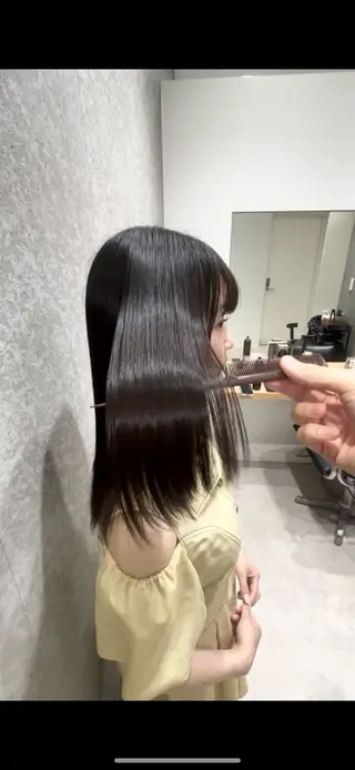 セミロング 髪質改善ヘアケア 艶髪特化/上田のヘアスタイル