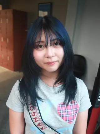 ミディアム ハイトーン/メンズ/ デザイン/梅田/ミユのヘアスタイル