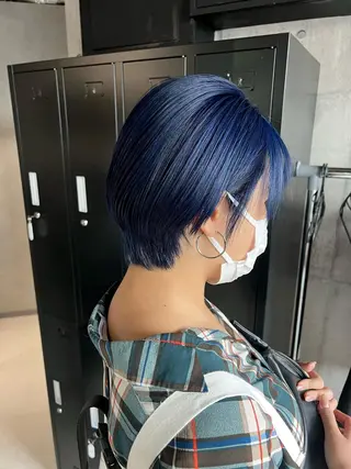 ショート カラー mimiiy梅田 中崎町ハイトーンのヘアスタイル
