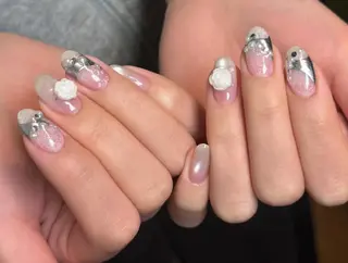 ネイル By moonネイル 🌷ワンホン/韓国風のネイルデザイン