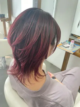 ミディアム カラー 🎨 SHIORI🥀のヘアスタイル