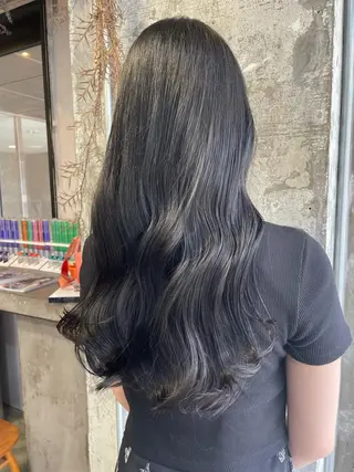 ロング カラー ヘアアレンジ 🫧🇰🇷韓国ヘア レイヤー🐺Yutaのヘアスタイル