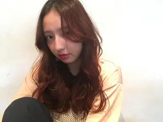 ロング カラー パーマ 銀座🤍ボブ/ ミディアム/佐野夢美のヘアスタイル