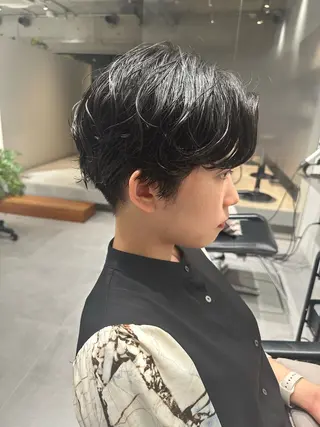 ショート パーマ ボブ/似合わせ レイヤーcocomoのヘアスタイル