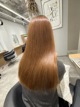 ロング パーマ 透明感🫧/ブリーチ /永田　汰伊智のヘアスタイル