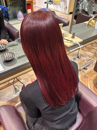 ロング カラー ゆい/パーマ/レイヤ ー/似合わせカラーのヘアスタイル