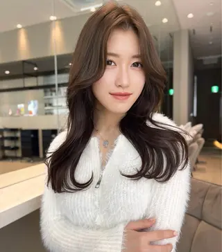 セミロング カラー 韓国ヘア/髪質改善 TAKAHIROのヘアスタイル