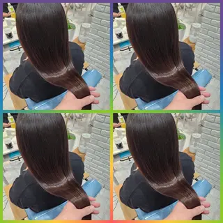 ロング カラー 顔周りレイヤーカット 髪質改善代表西村功平のヘアスタイル