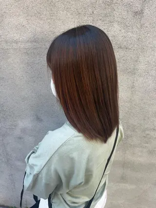 ミディアム パーマ／透明感 🍃Hidetoraのヘアスタイル