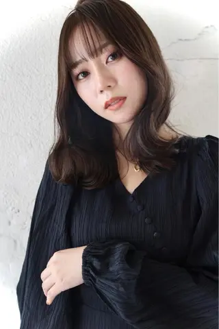 ミディアム hair make powder 薮本のヘアスタイル