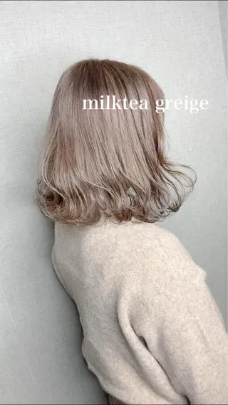 ミディアム カラー Selenehair 三条本店のヘアスタイル