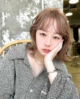 ミディアム Piaコータロー ハイトーン&‪ボブのヘアスタイル