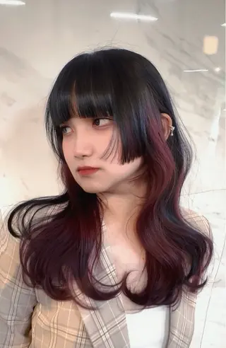 ロング カラー Pocket仙台 💚モエリのヘアスタイル