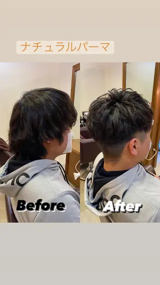 ショート パーマ ヘアアレンジ メンズ アイブロウ SALOWIN京都河原町Suite店所属・外国人風レイヤー/ ハイトーンSHUのヘアスタイル