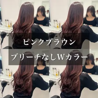 カラー ブリーチなし透明感 💗RYOTAのヘアスタイル