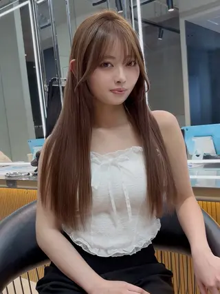 セミロング カラー パーマ 【美髪矯正】 吉村　清志のヘアスタイル