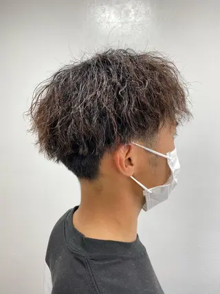 ショート パーマ KAITO メンズ/ メンズカット/パーマのヘアスタイル