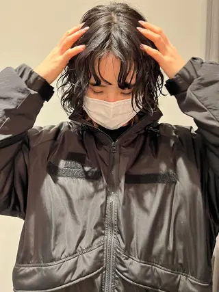 ミディアム パーマ ミディアムパーマ /癖毛パーマのヘアスタイル