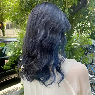 ロング カラー マンツーマン女性 美容師 奏のヘアスタイル