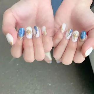 セミロング カラー パーマ ヘアアレンジ メンズ キッズ ネイル マツエク・マツパ アイブロウ Salon Ｋのネイルデザイン